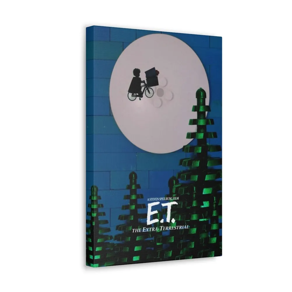 MOC  Compatible  E.T.  Movie Wall Art Canvas Art With Backing.