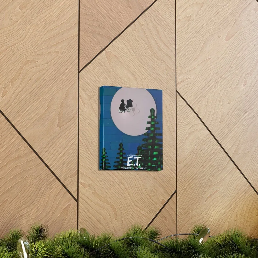 MOC  Compatible  E.T.  Movie Wall Art Canvas Art With Backing.