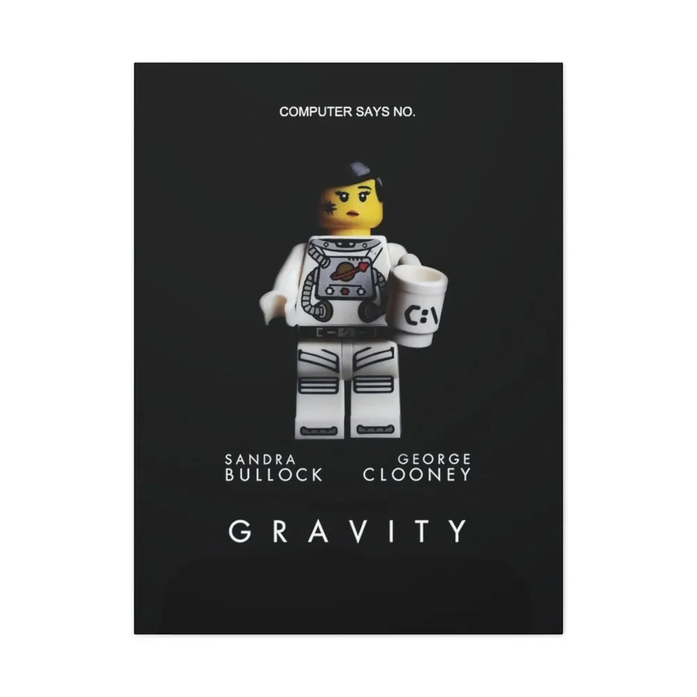 MOC  Compatible  Gravity  Movie Wall Art Canvas Art With Backing.