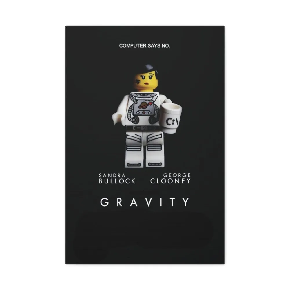 MOC  Compatible  Gravity  Movie Wall Art Canvas Art With Backing.