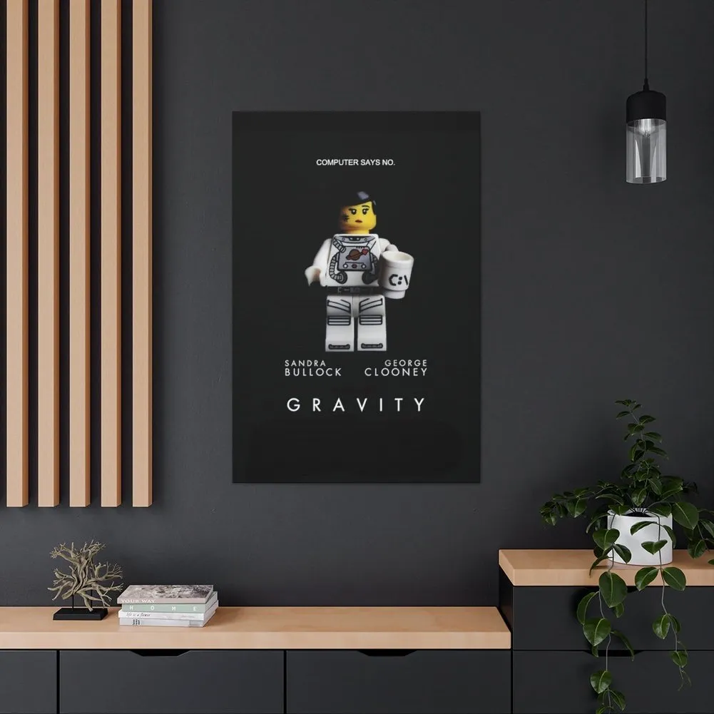 MOC  Compatible  Gravity  Movie Wall Art Canvas Art With Backing.