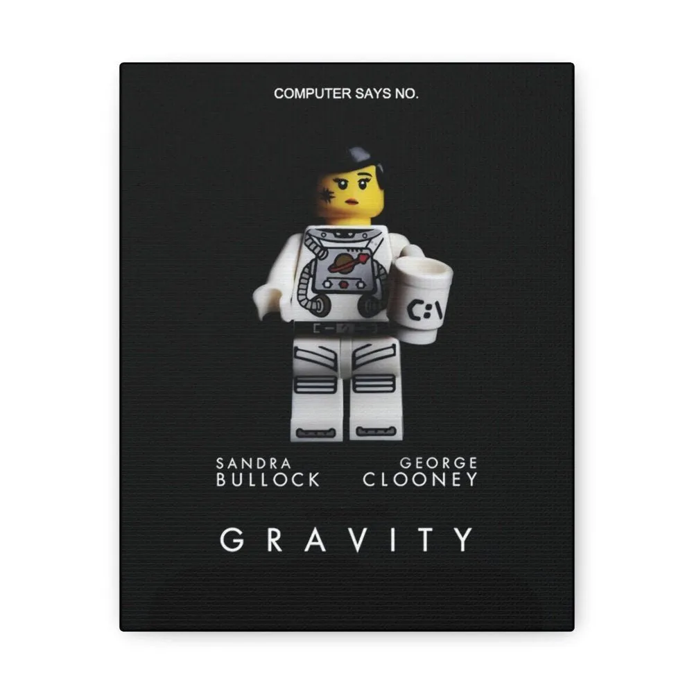 MOC  Compatible  Gravity  Movie Wall Art Canvas Art With Backing.