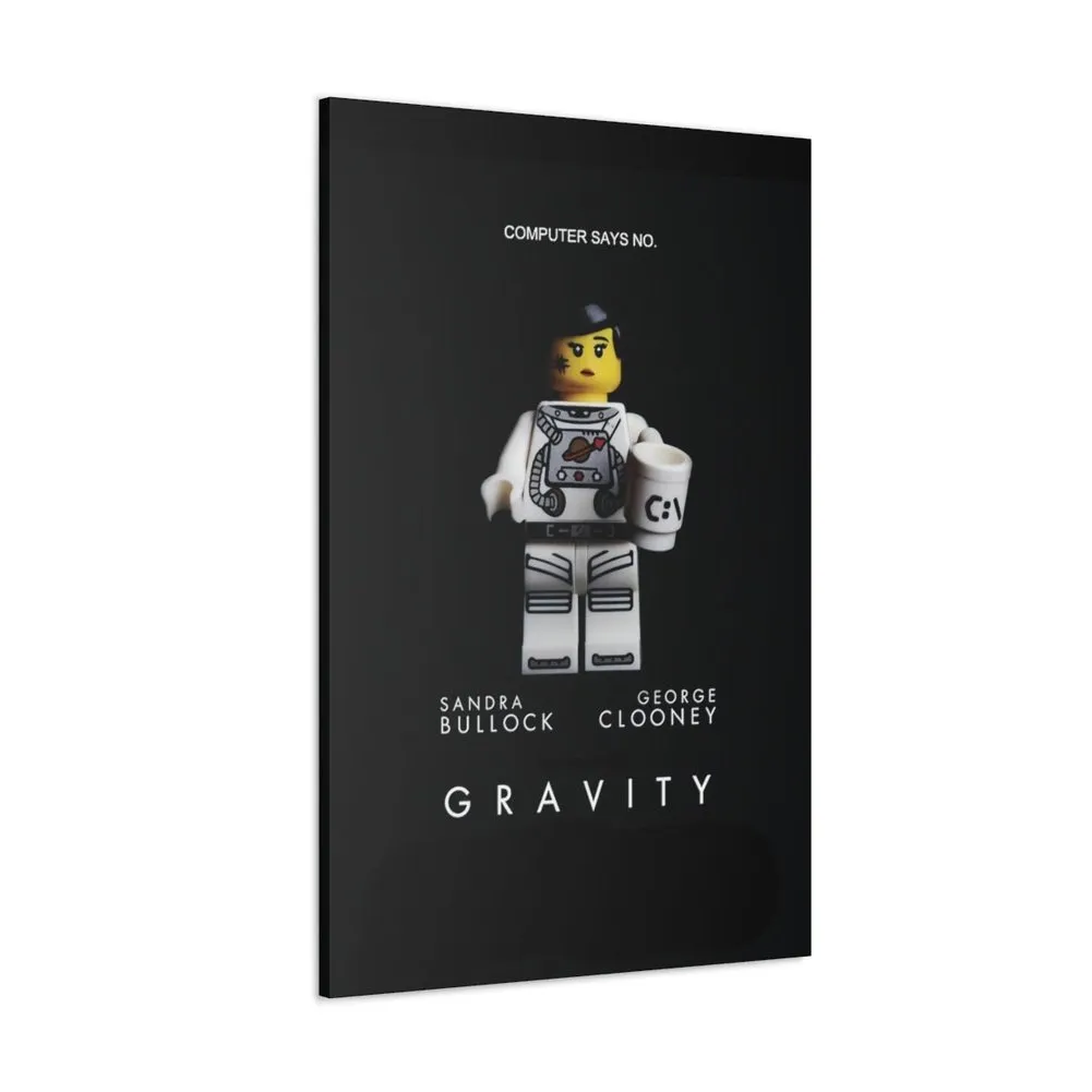 MOC  Compatible  Gravity  Movie Wall Art Canvas Art With Backing.