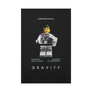 MOC  Compatible  Gravity  Movie Wall Art Canvas Art With Backing.