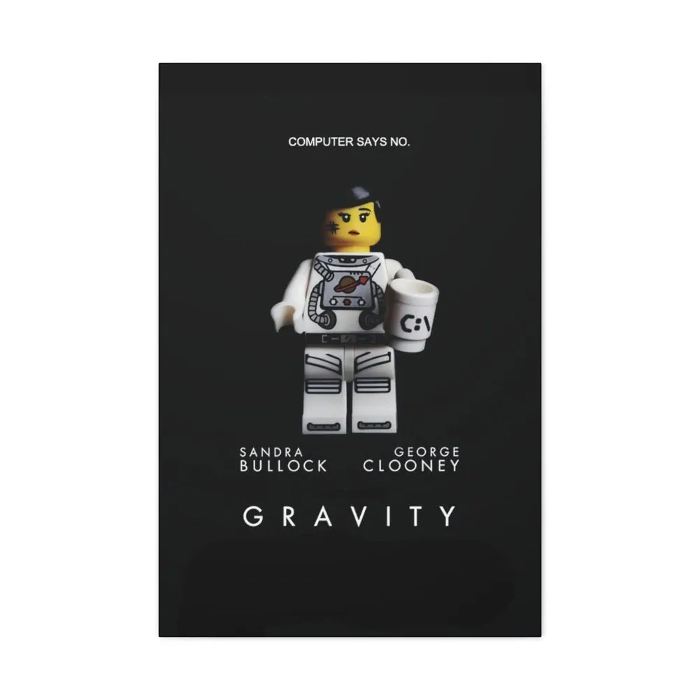 MOC  Compatible  Gravity  Movie Wall Art Canvas Art With Backing.