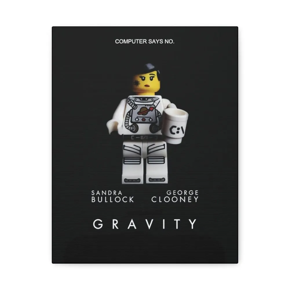 MOC  Compatible  Gravity  Movie Wall Art Canvas Art With Backing.