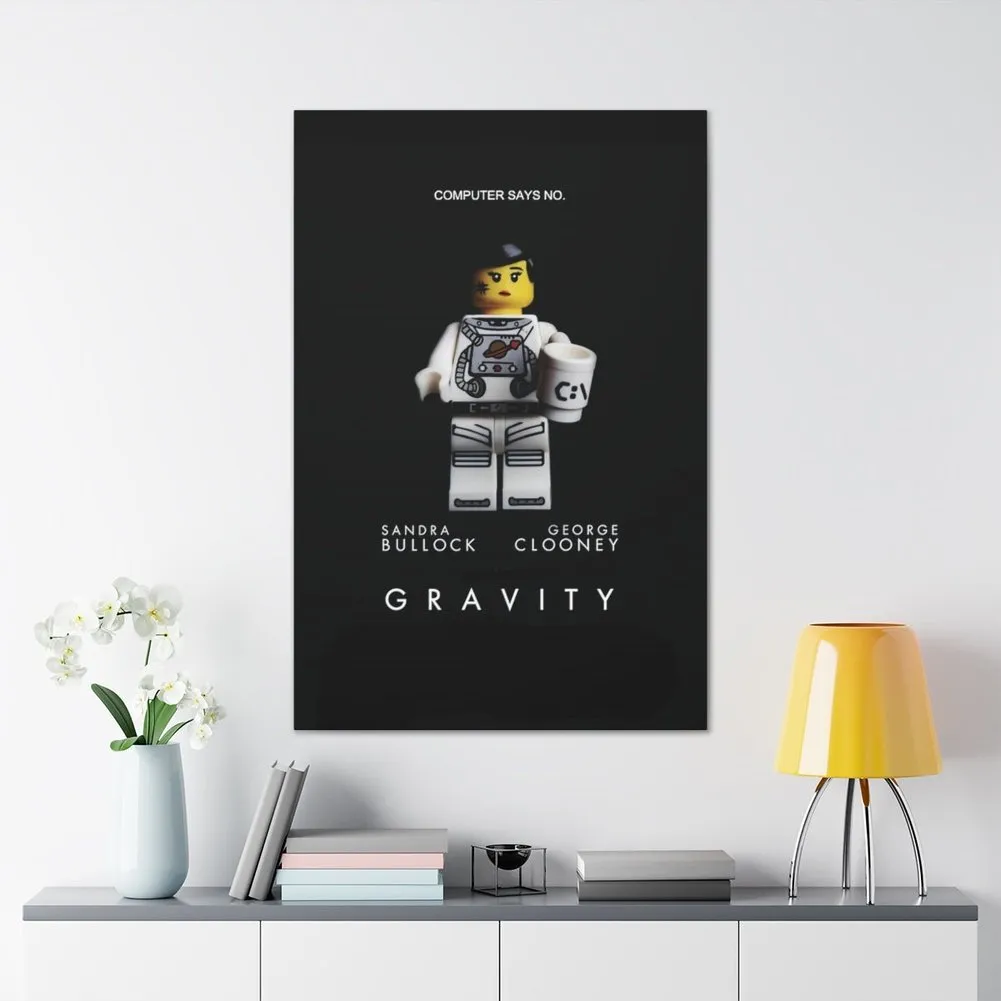 MOC  Compatible  Gravity  Movie Wall Art Canvas Art With Backing.