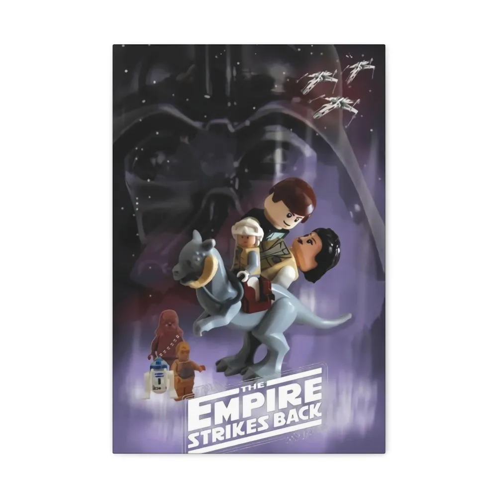 MOC  Compatible  Star Wars The Empire Strikes Back  Movie Wall Art Canvas Art With Backing.