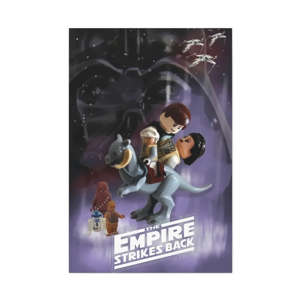 MOC  Compatible  Star Wars The Empire Strikes Back  Movie Wall Art Canvas Art With Backing.