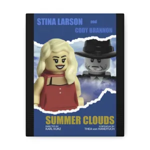 MOC  Compatible  Summer Clouds  Movie Wall Art Canvas Art With Backing.