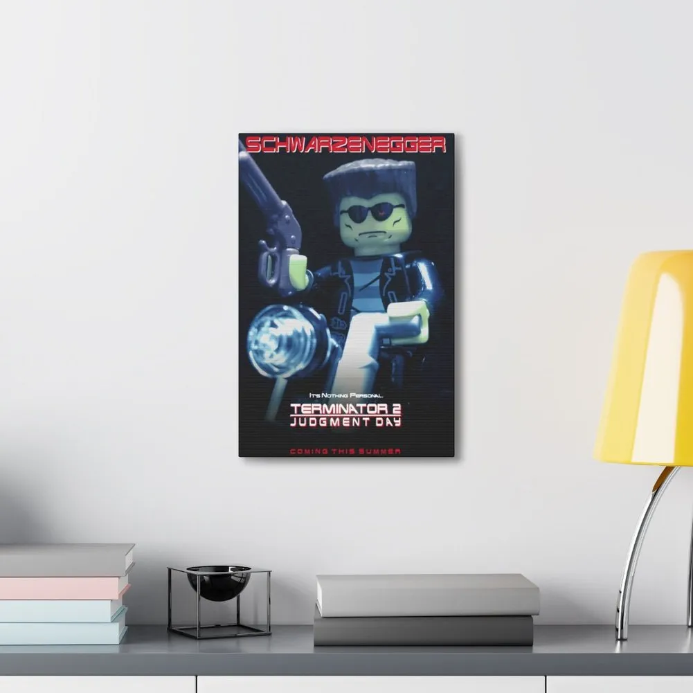 MOC  Compatible  Terminator 2  Movie Wall Art Canvas Art With Backing.