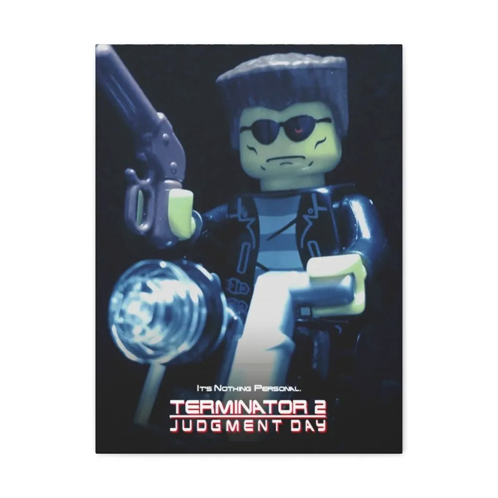 MOC  Compatible  Terminator 2  Movie Wall Art Canvas Art With Backing.