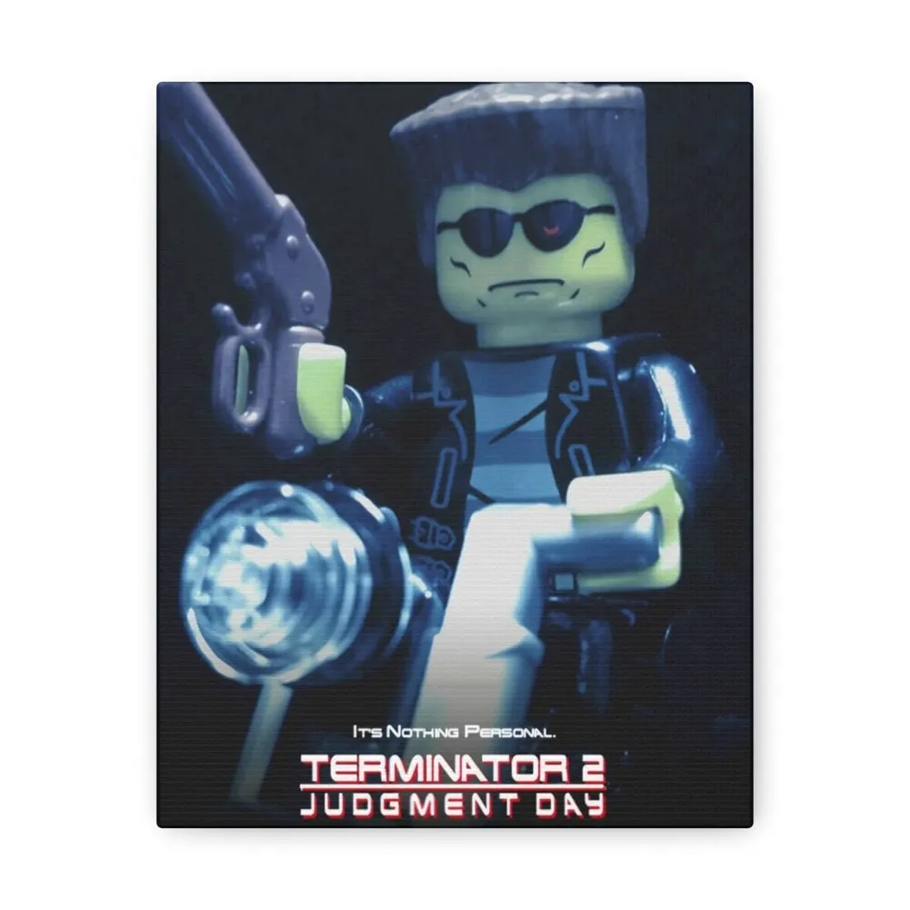 MOC  Compatible  Terminator 2  Movie Wall Art Canvas Art With Backing.