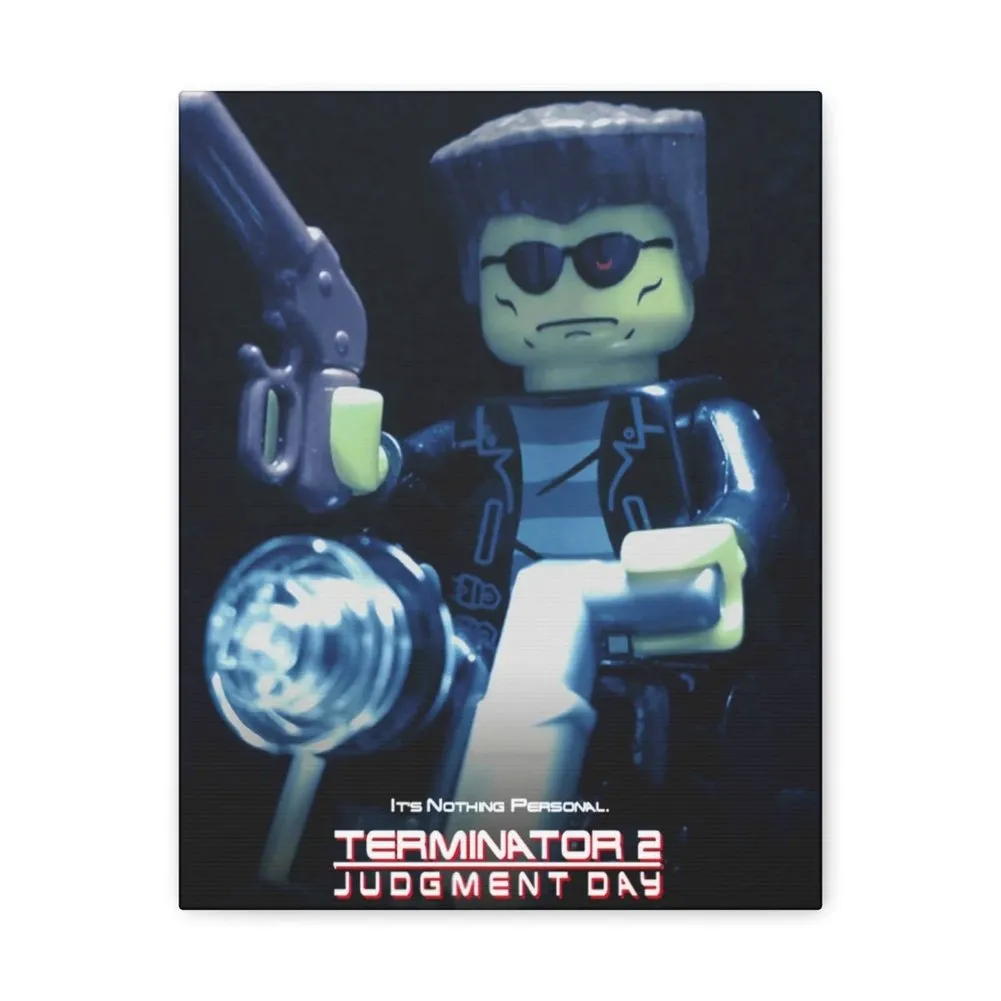 MOC  Compatible  Terminator 2  Movie Wall Art Canvas Art With Backing.