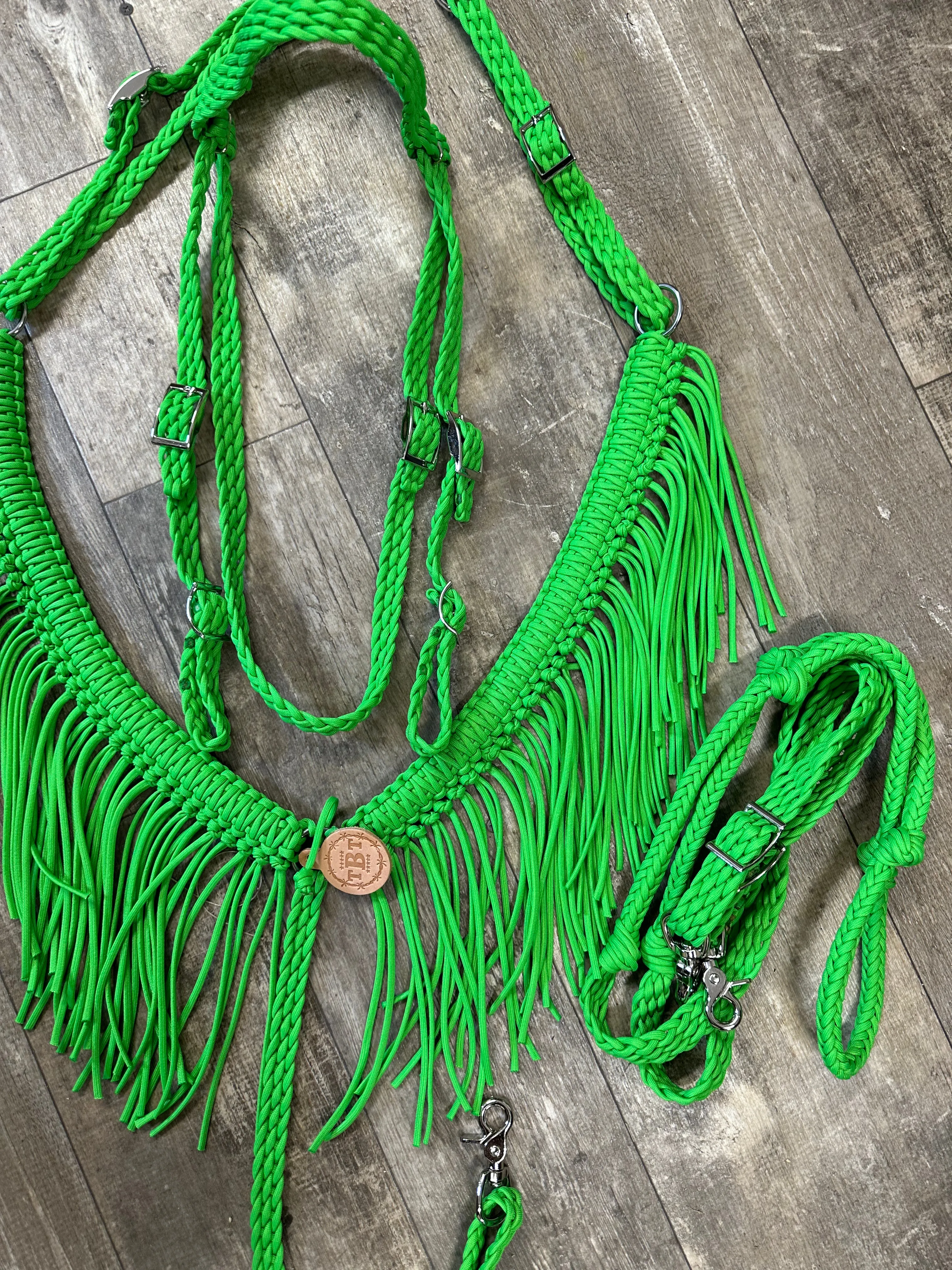 Neon green Tack set …. All sizes