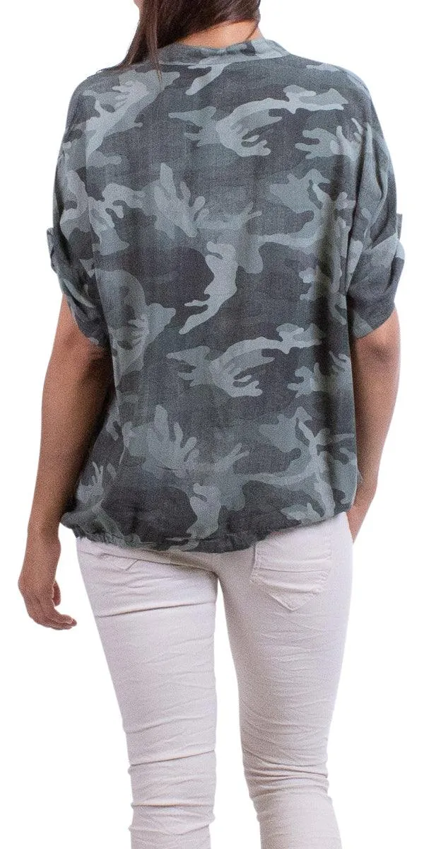 Nicola Camo Top