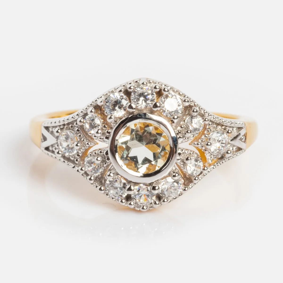 Orla Green Amethyst Vintage Ring