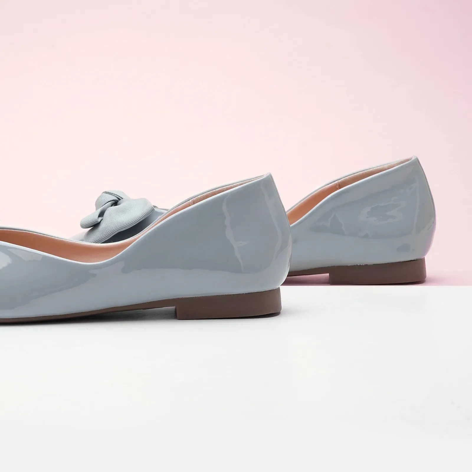 Patent Bow Ballerina Flats (Eva)