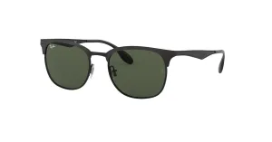 Ray-Ban Mens Clubmaster Non-Polarized Sunglasses - Black/Green