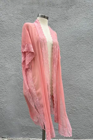 READY TO SHIP OOAK Upcycled Chiffon Rosedore Shawl