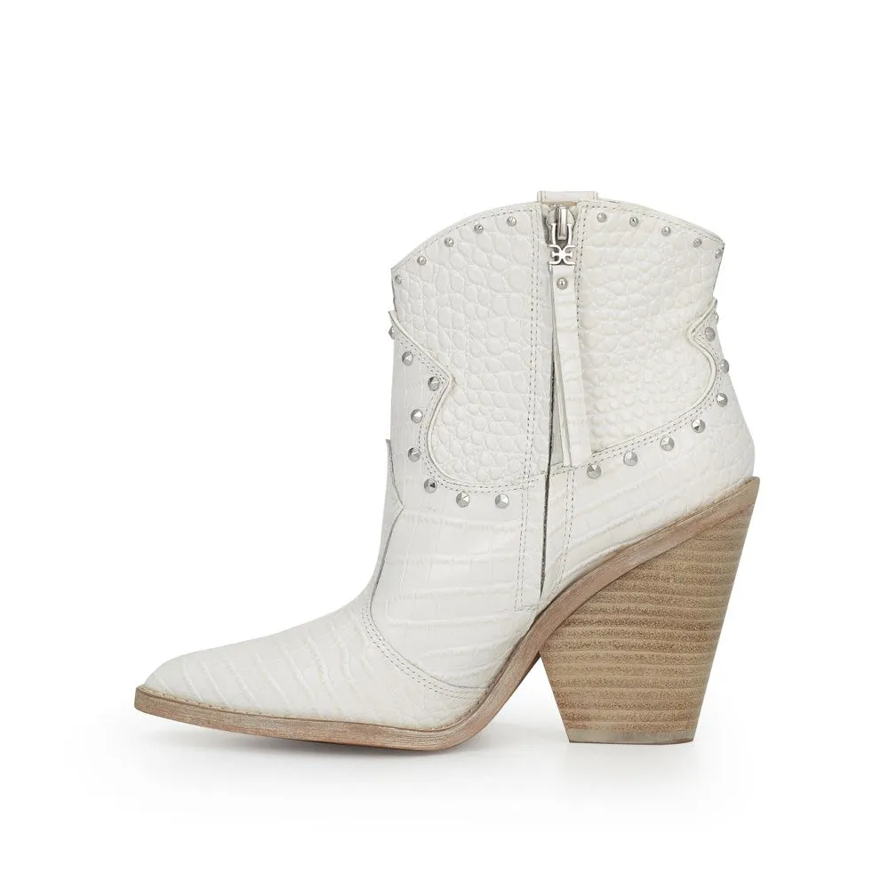 Sam Edelman - Iris Studded Western Boot in Bright White