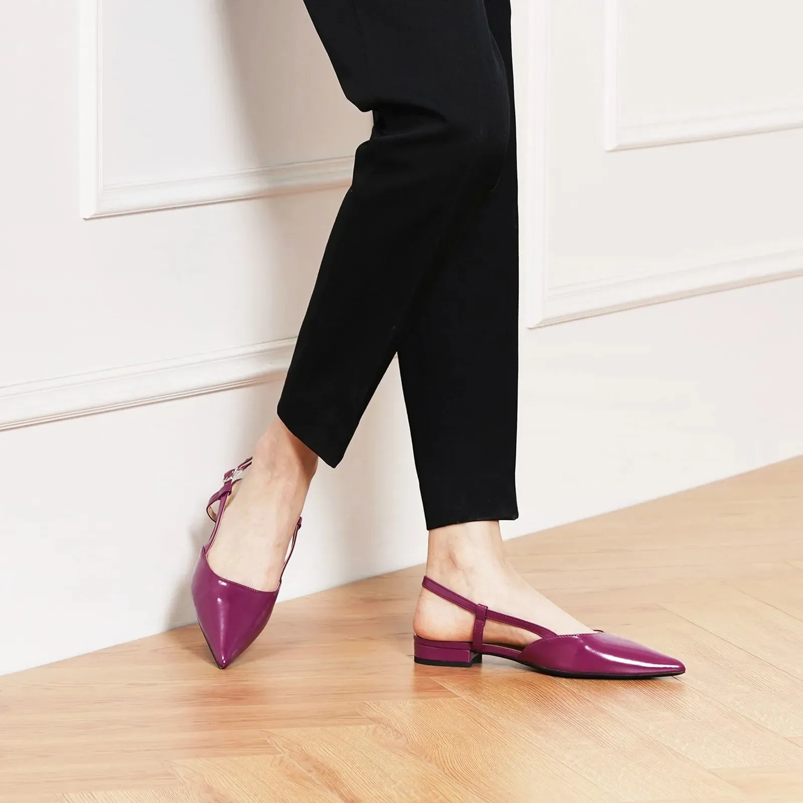 Sleek Slingback Flats (Freya)