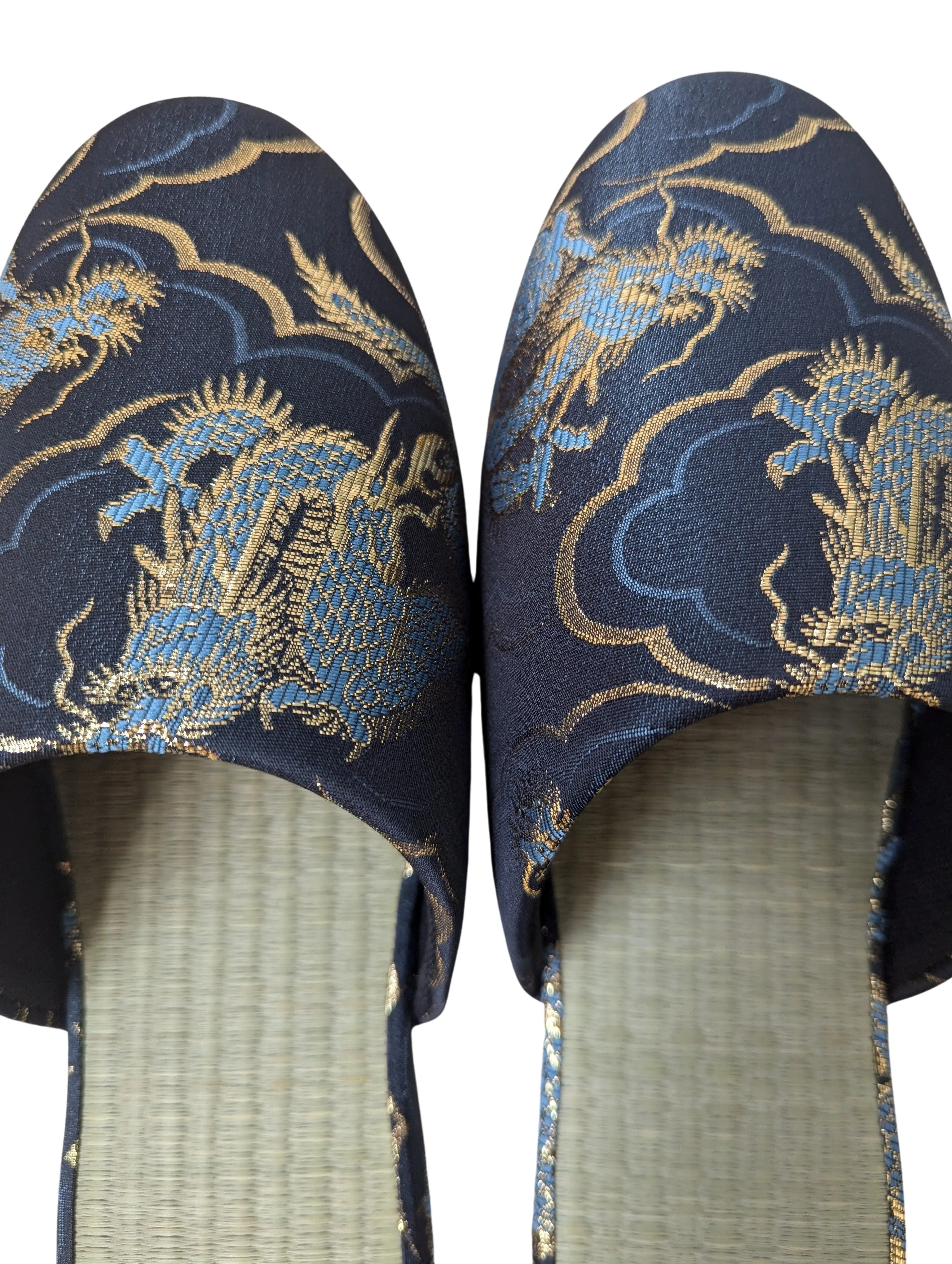 TATAMI × Azure Dragons Slippers [Black Wool Felt Sole]