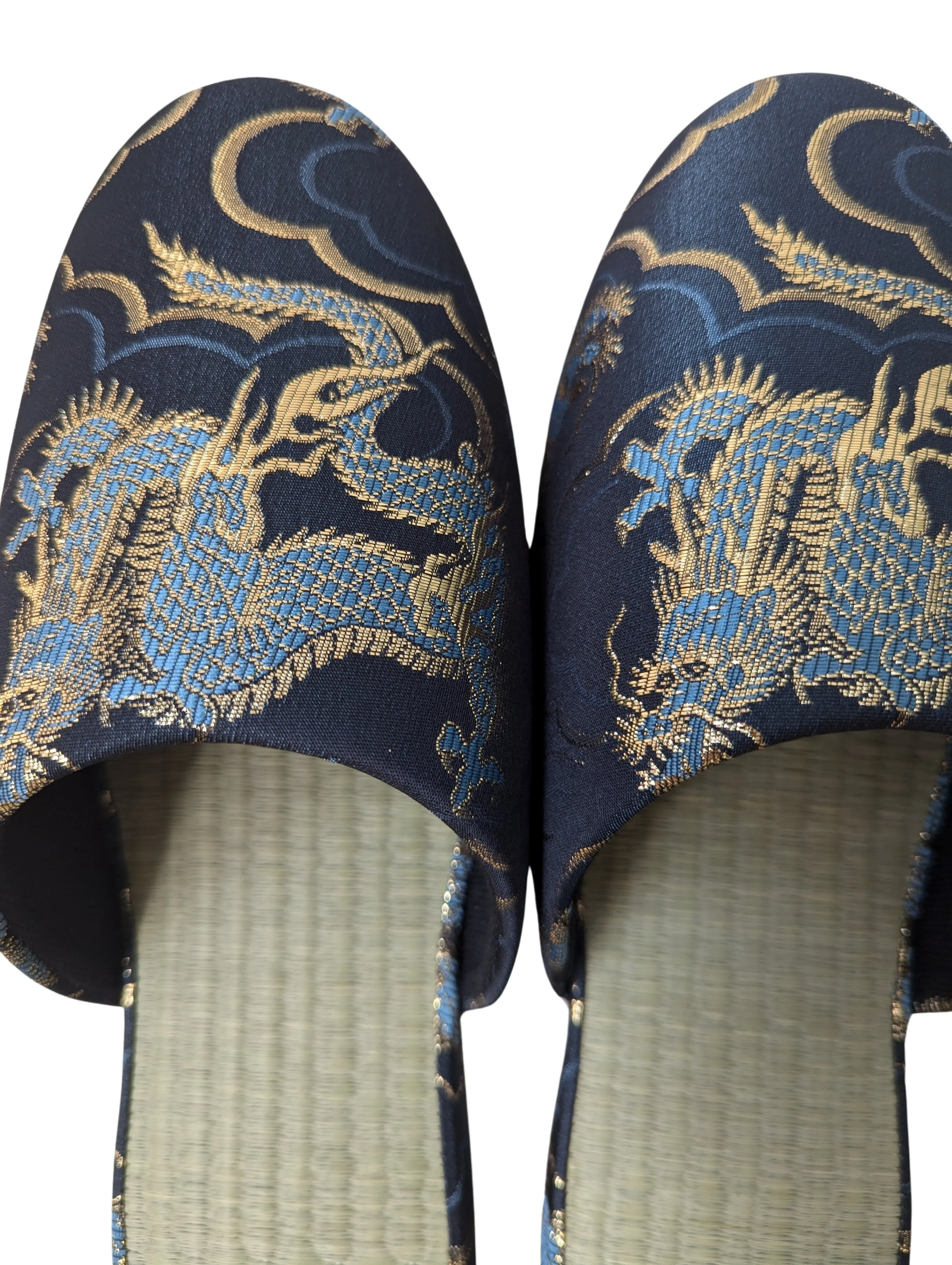 TATAMI × Azure Dragons Slippers [Black Wool Felt Sole]