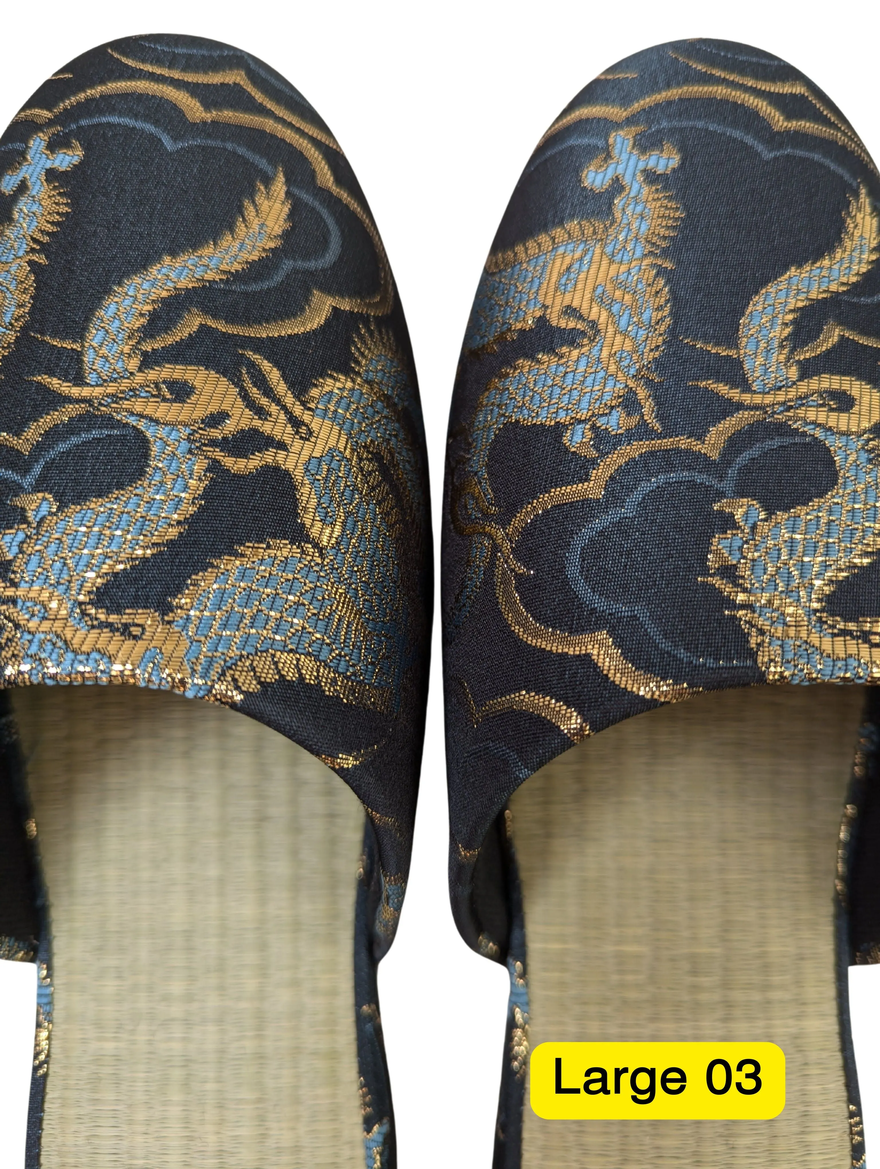 TATAMI × Azure Dragons Slippers [Black Wool Felt Sole]