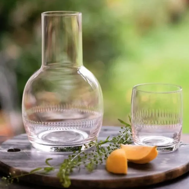 Vintage Style Carafe and Glass Set - Four Styles