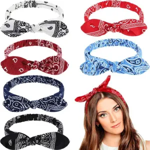 Women Fashion Sweet Retro Print Headbands