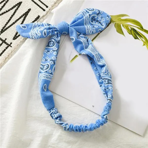 Women Fashion Sweet Retro Print Headbands